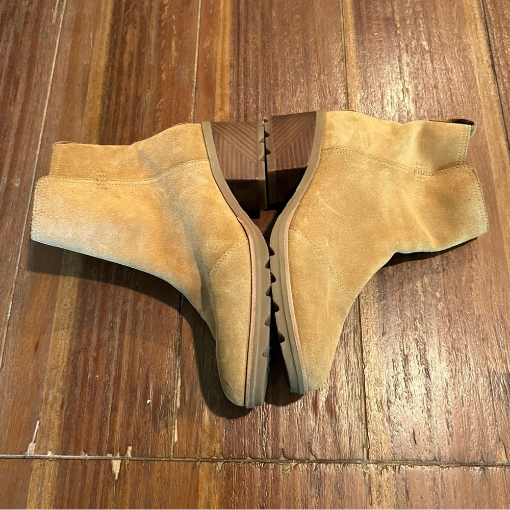 Sorel Women’s Ankle Booties Boots Suede Tan Brown Cate Size 10 - Picture 7 of 9